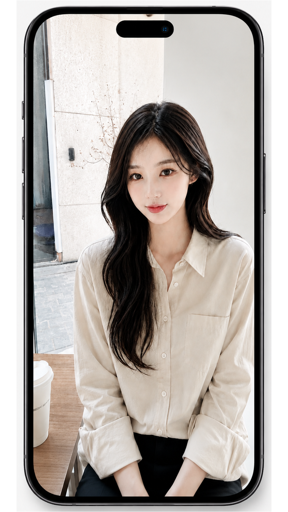 AI 가상 피팅 결과 화면